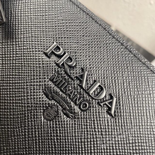 prada女包 普拉達專櫃最新爆款大號手提包 1BA155 Saffiano皮革手袋 prada十字紋小牛皮肩背包  pyd2134